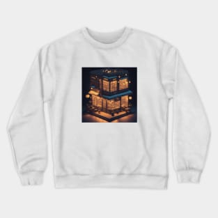 Isometric Geometric Coffee Vintage Beans Since Crewneck Sweatshirt